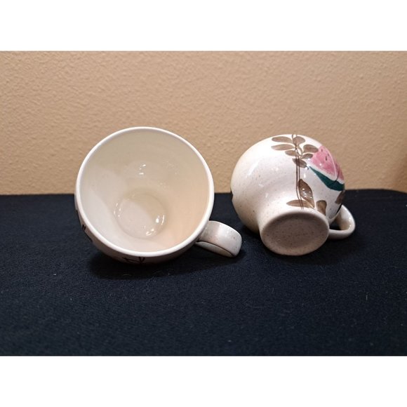 Red Wing Vintage Tampico Hand Painted Dinnerware Cup And Saucer Mid Century - Picture 5 of 5